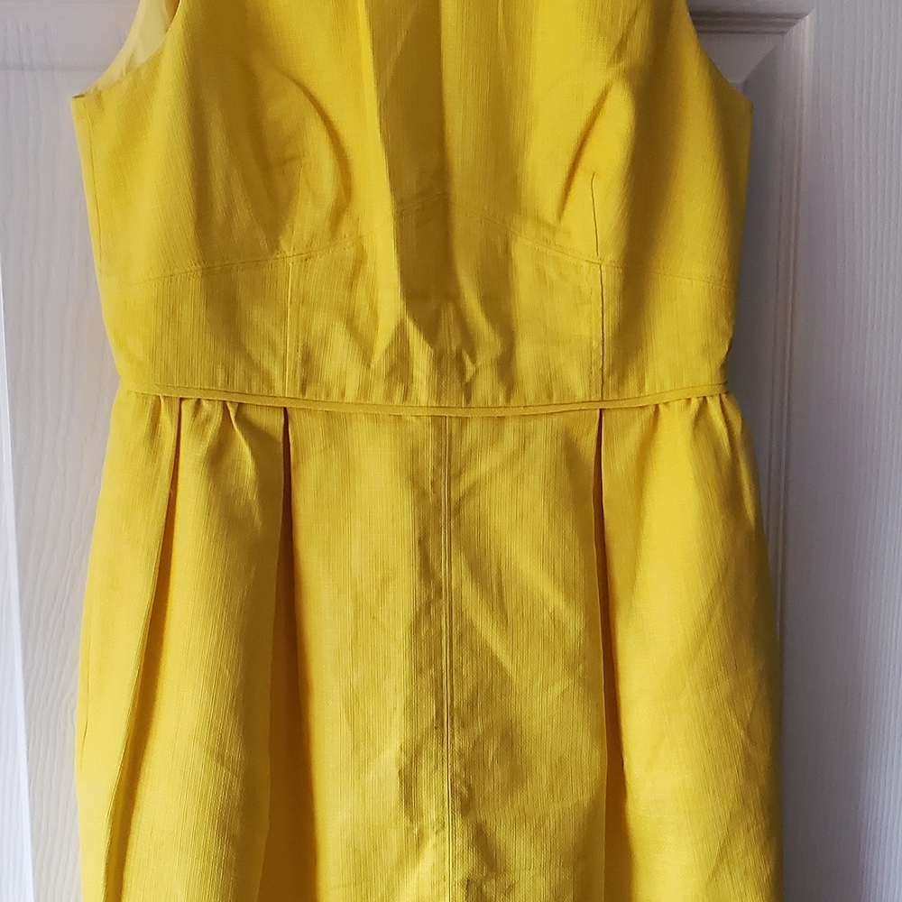 Vibrant Yellow Sleeveless Dress